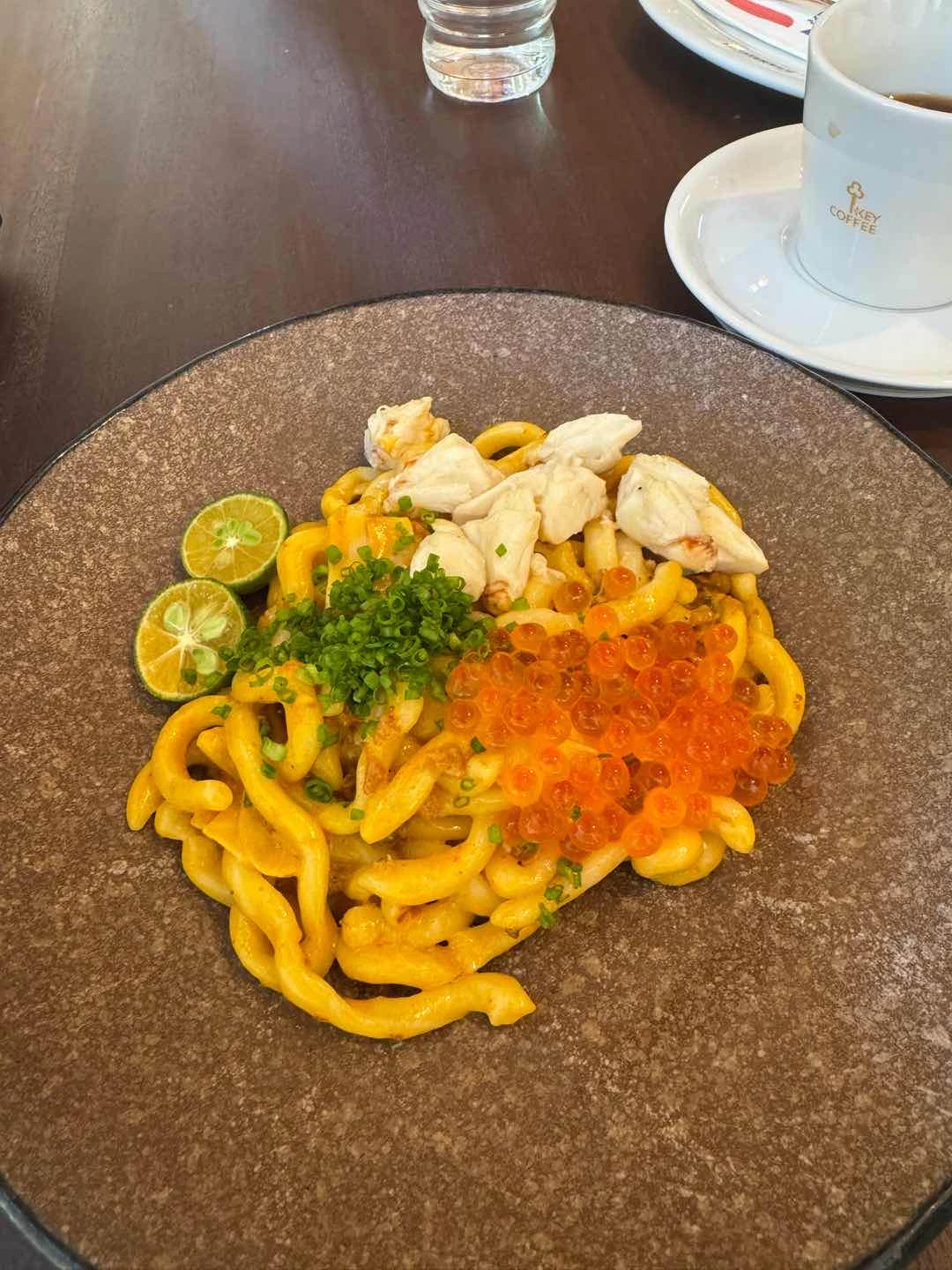 Ikura crab noodles