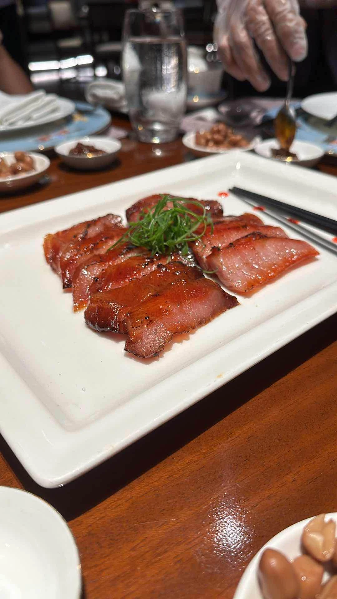 Honey Glazed BBQ pork neck of China Blue By Jereme Leung