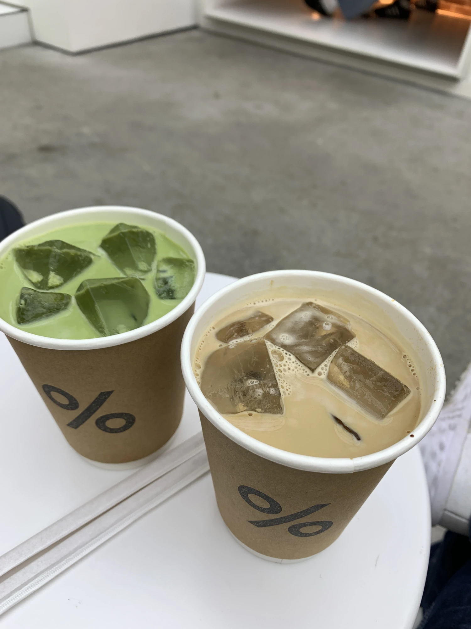 Matcha Latte & Spanish Latte