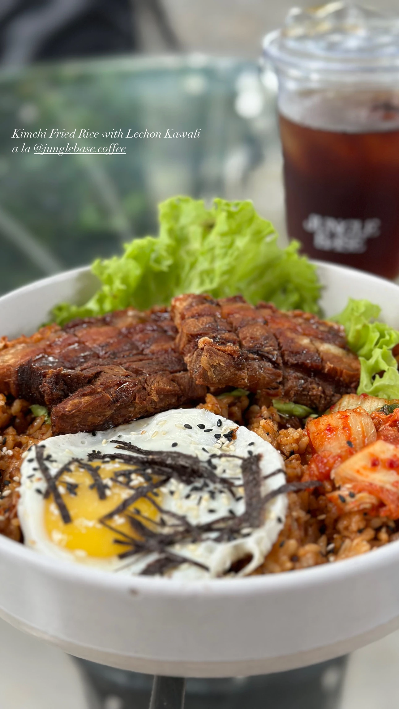 Kimchi Fried Rice with Lechon Kawali