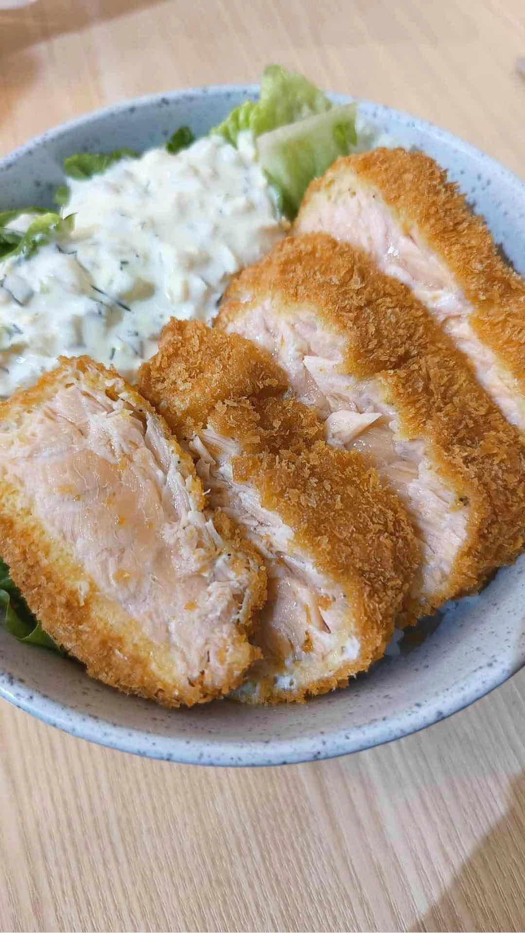 Salmon Katsudon