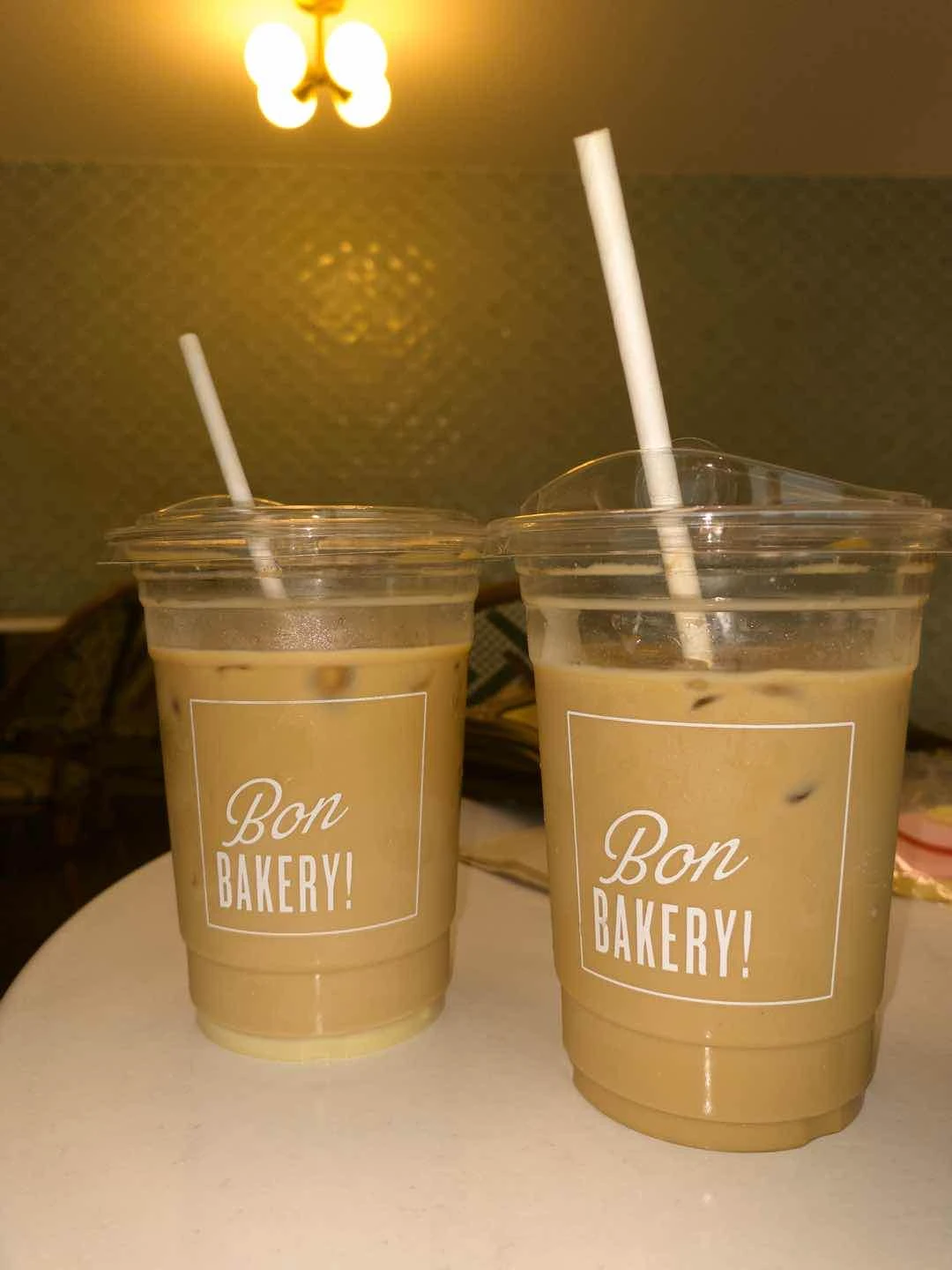 spanish and lavender latte
