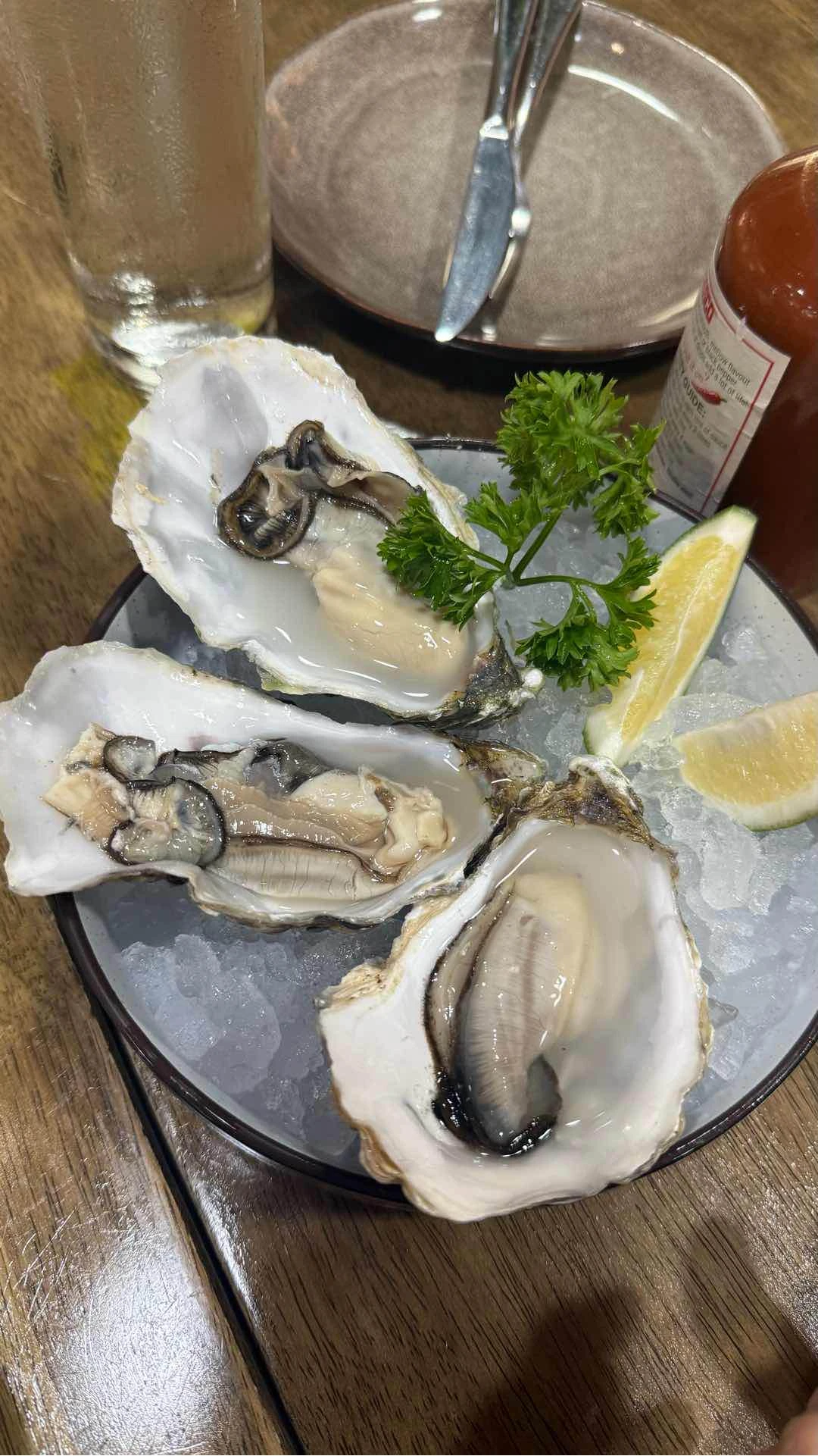 Very fresh Gallagher oysters!  of One World Deli Makati