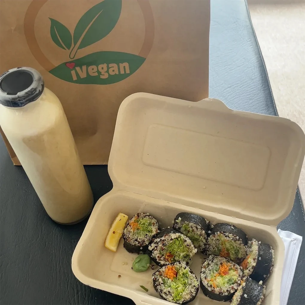 Quinoa Sushi of iVegan Cafe Restaurant