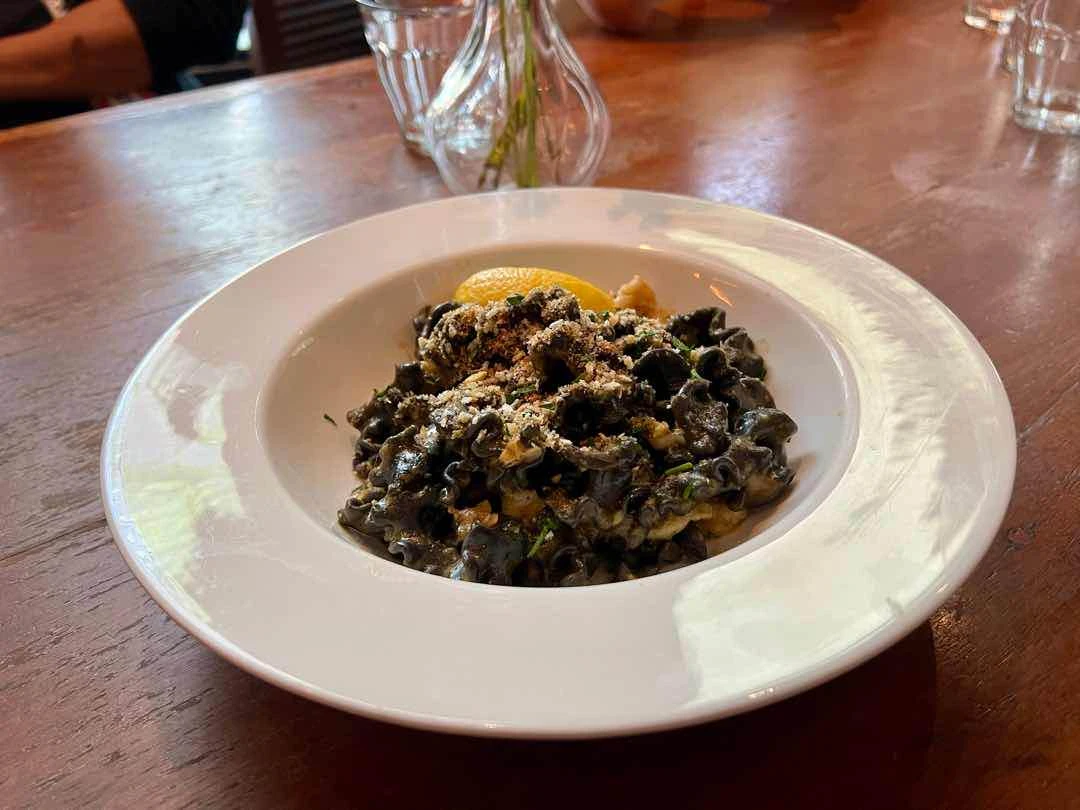 Squid ink pasta