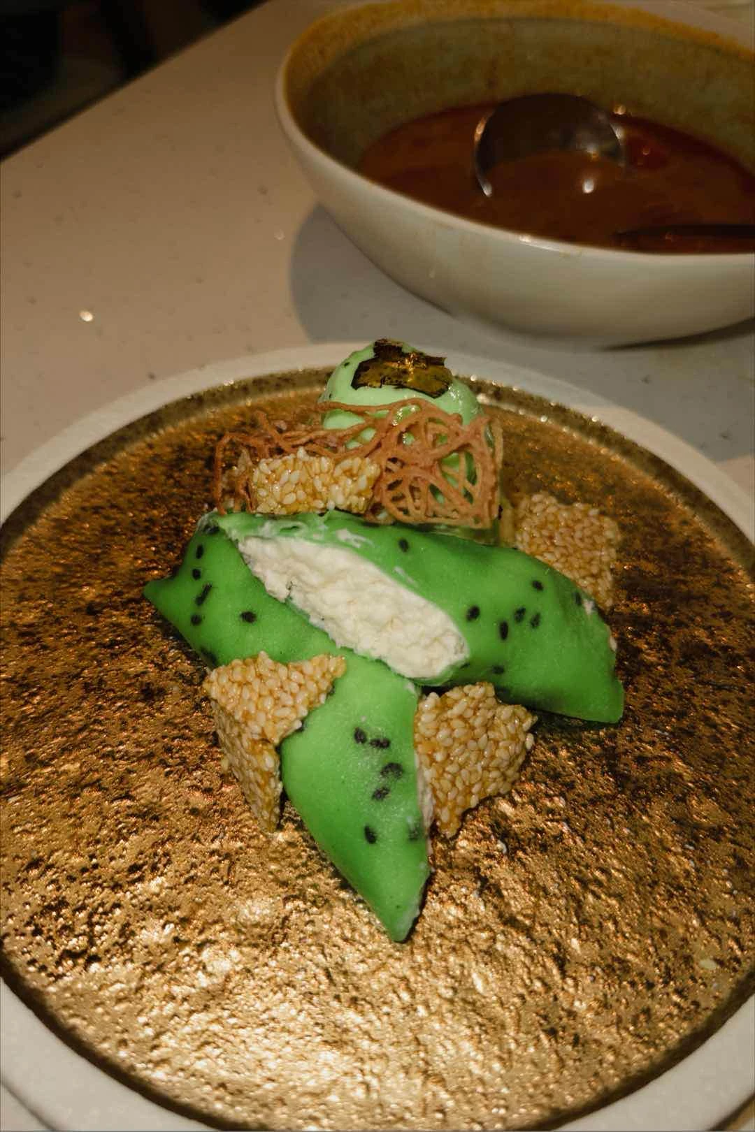 pandan crepe