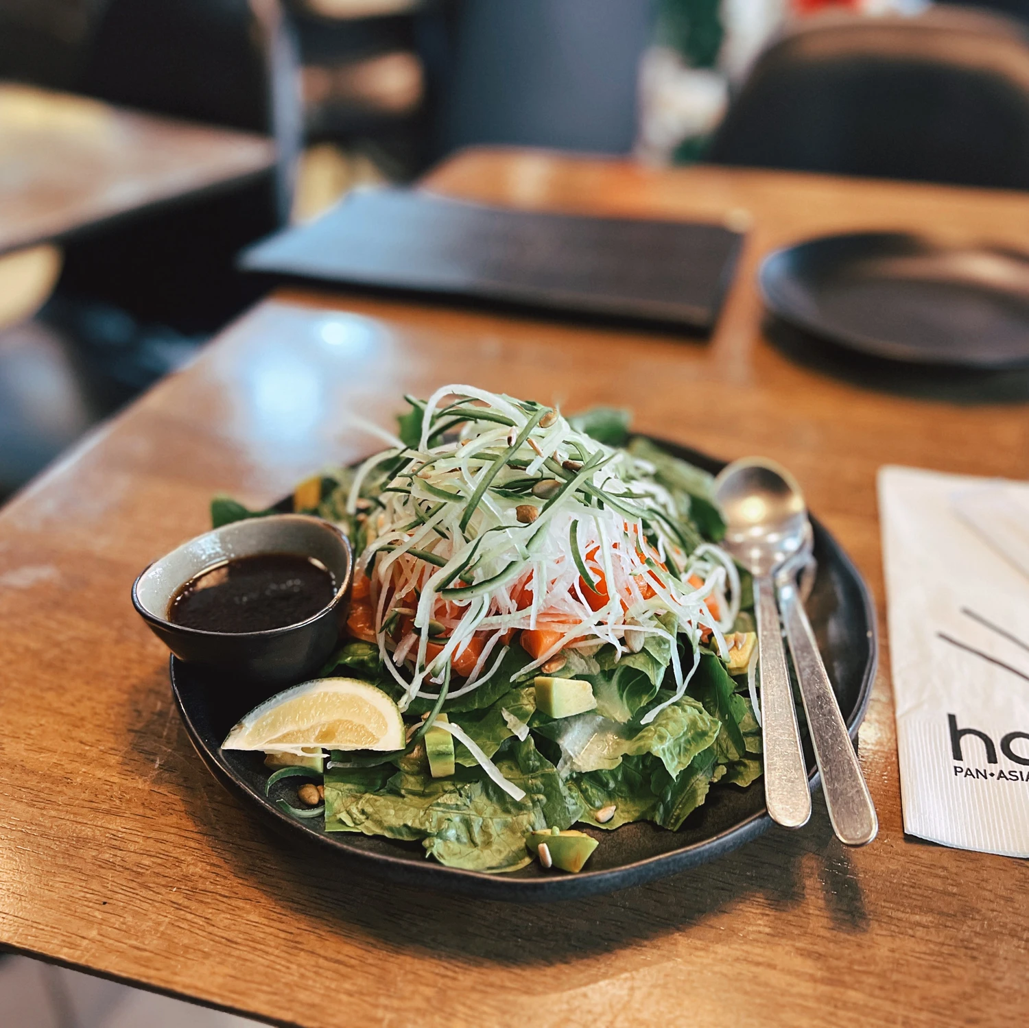 Salmon Sashimi Salad  of Hashi Pan-Asian Restaurant at Venice