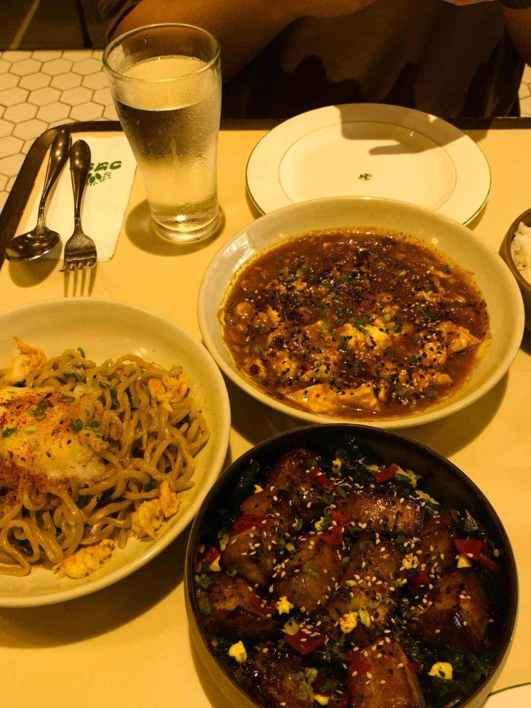 chilimansi, mapo tofu, chashudon