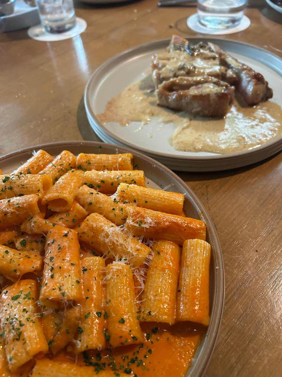 Rigatoni and Porkchop of The Test Kitchen by Josh Boutwood