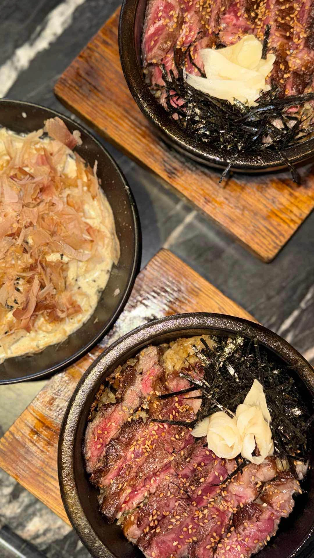 truffle udon + wagyu skirt