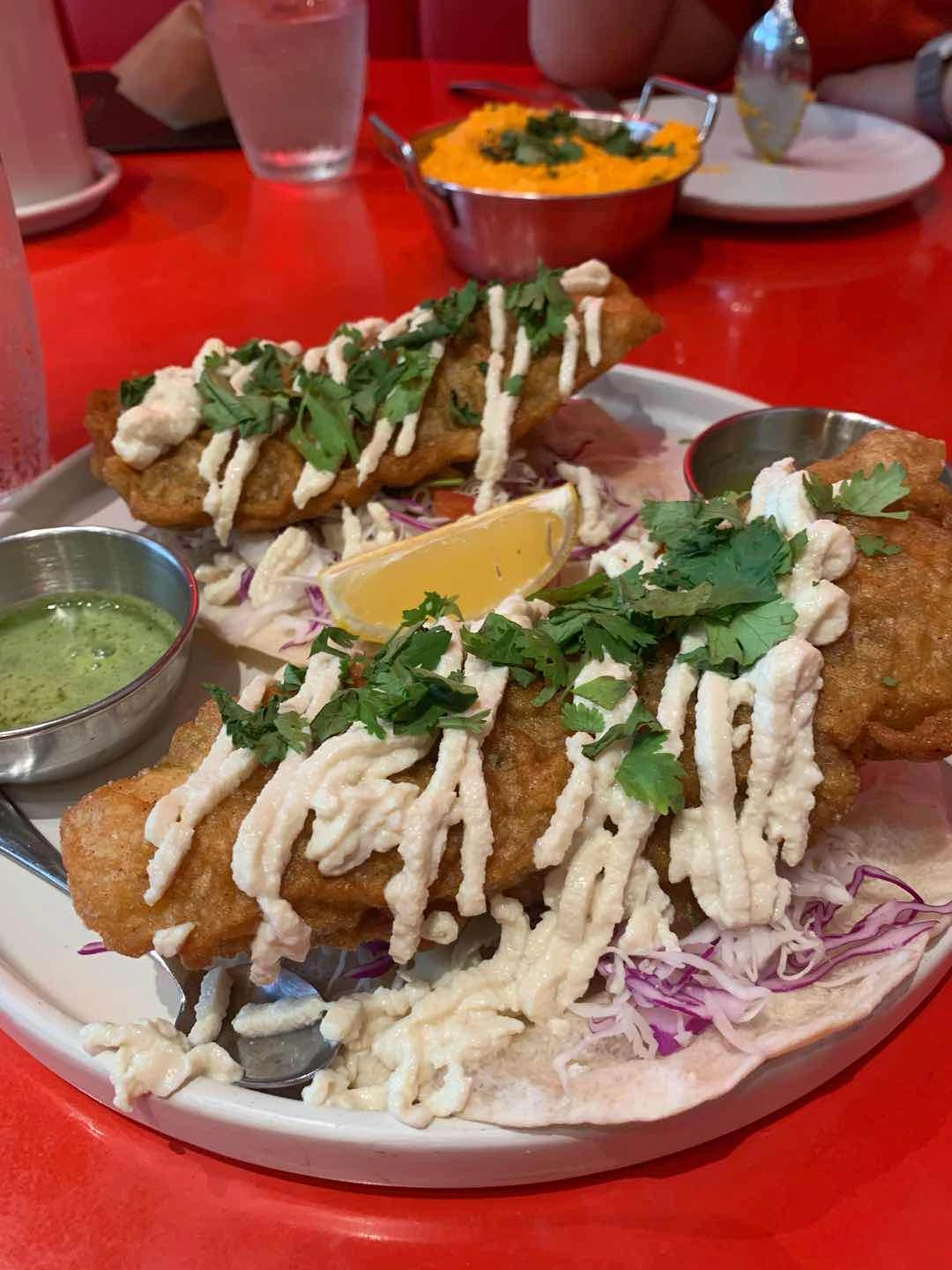 Fish taco of La guada mas