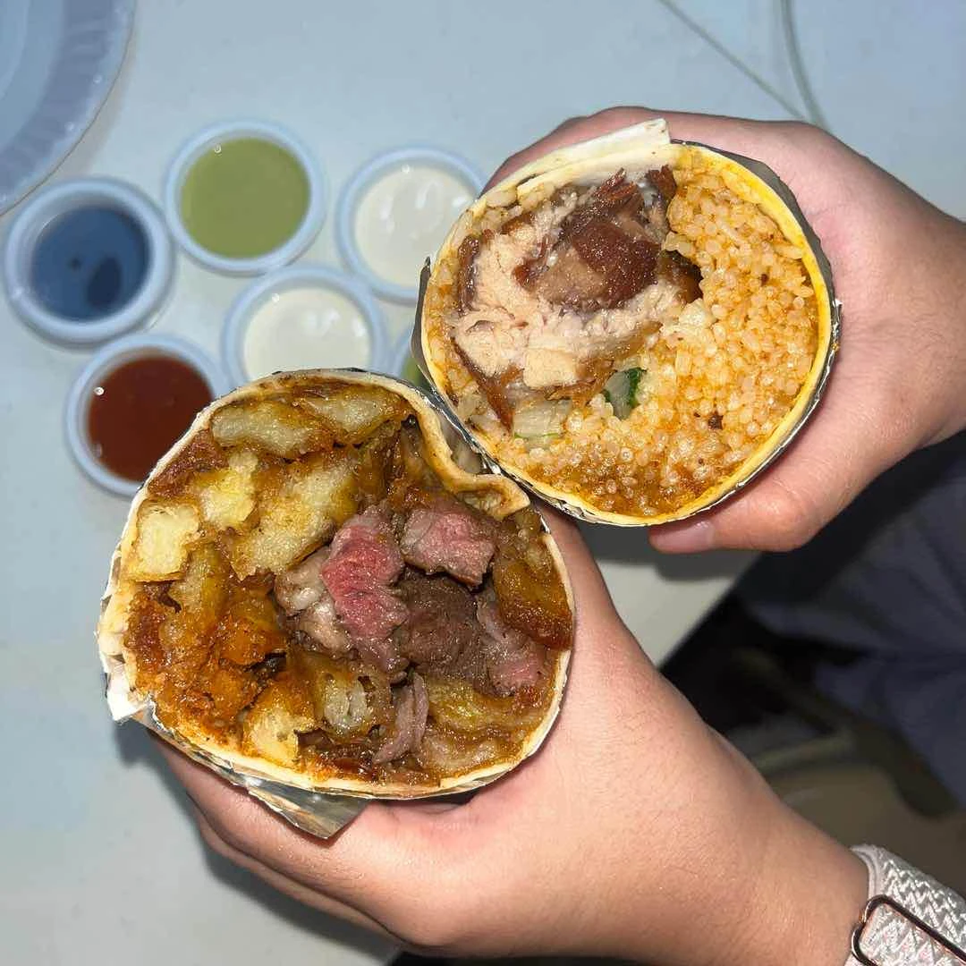 steak & fries + kare kare of Buen Comer Poquellas