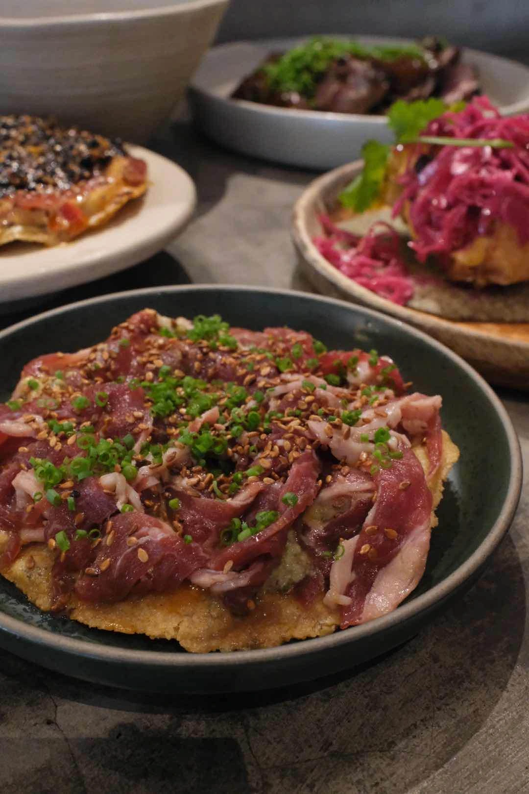beef cecina tostada