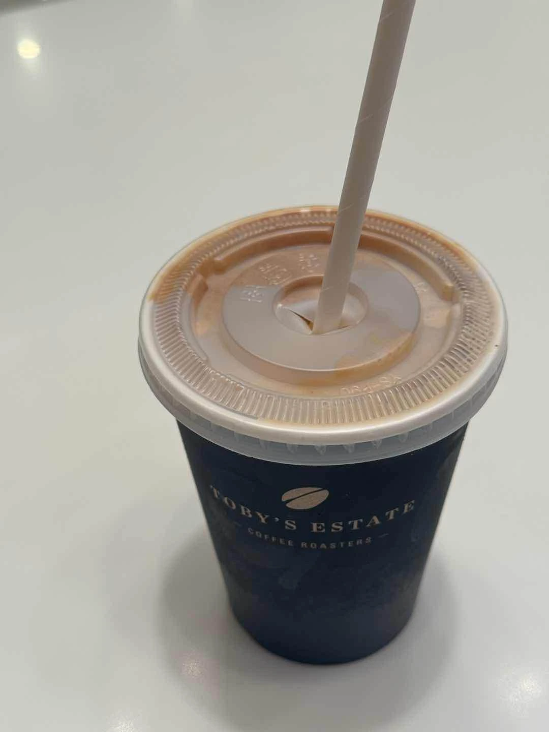 Iced honey latte