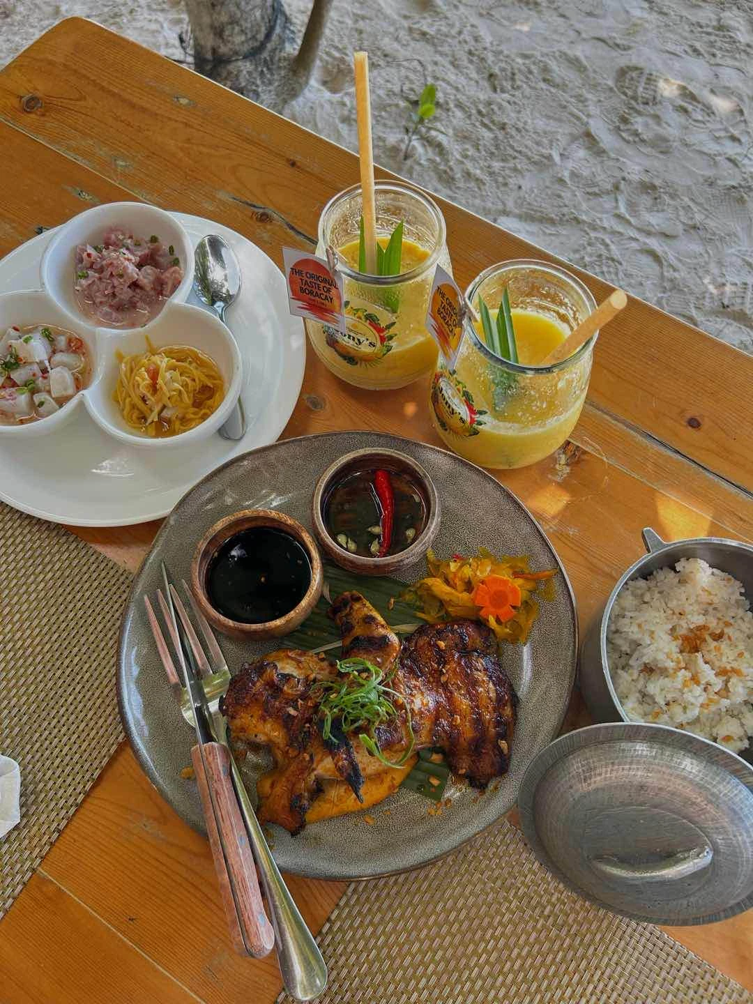 Famous Mango Shake, Chicken Inasal and some seafood!!!