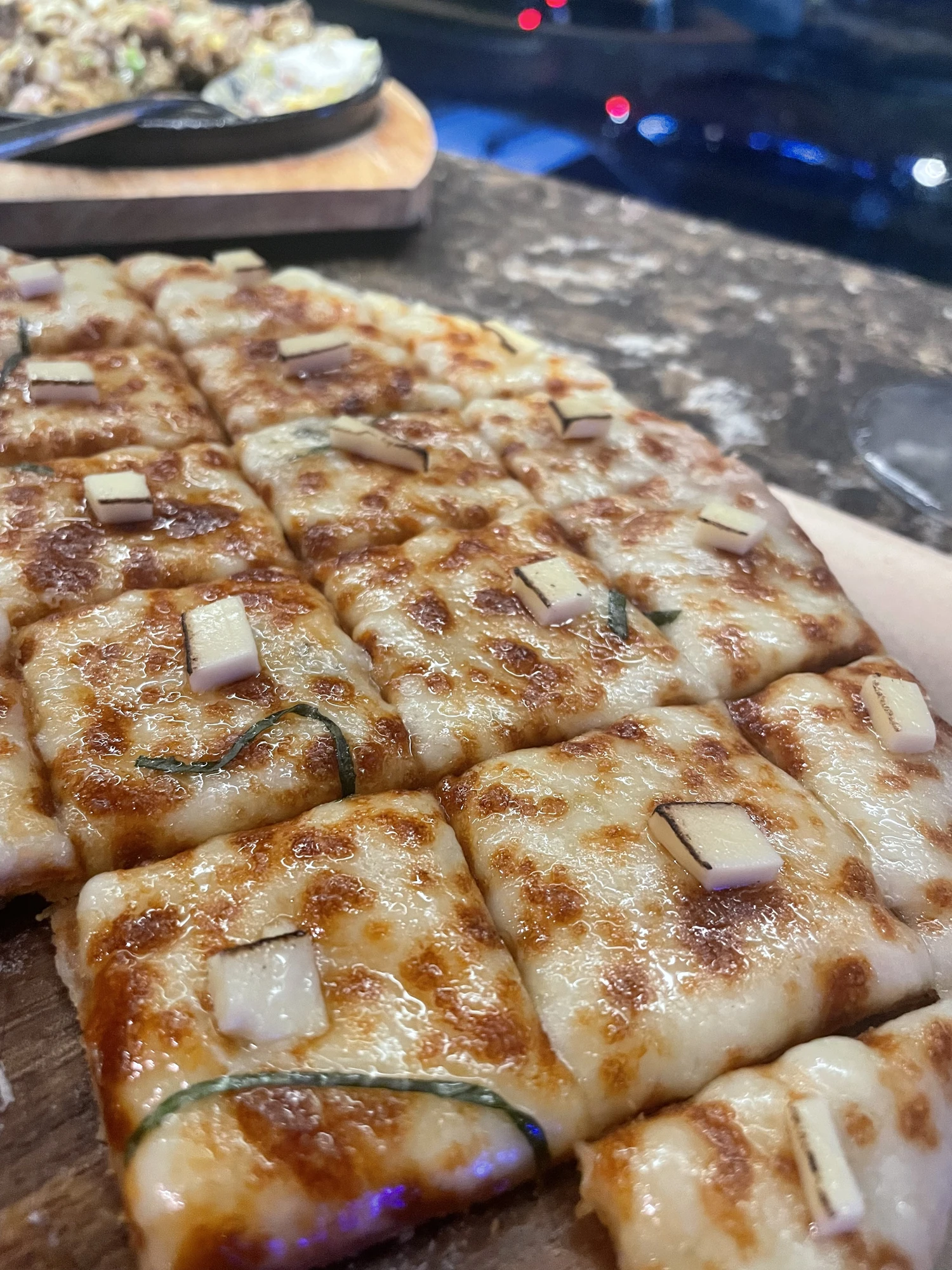 Four cheese pizza