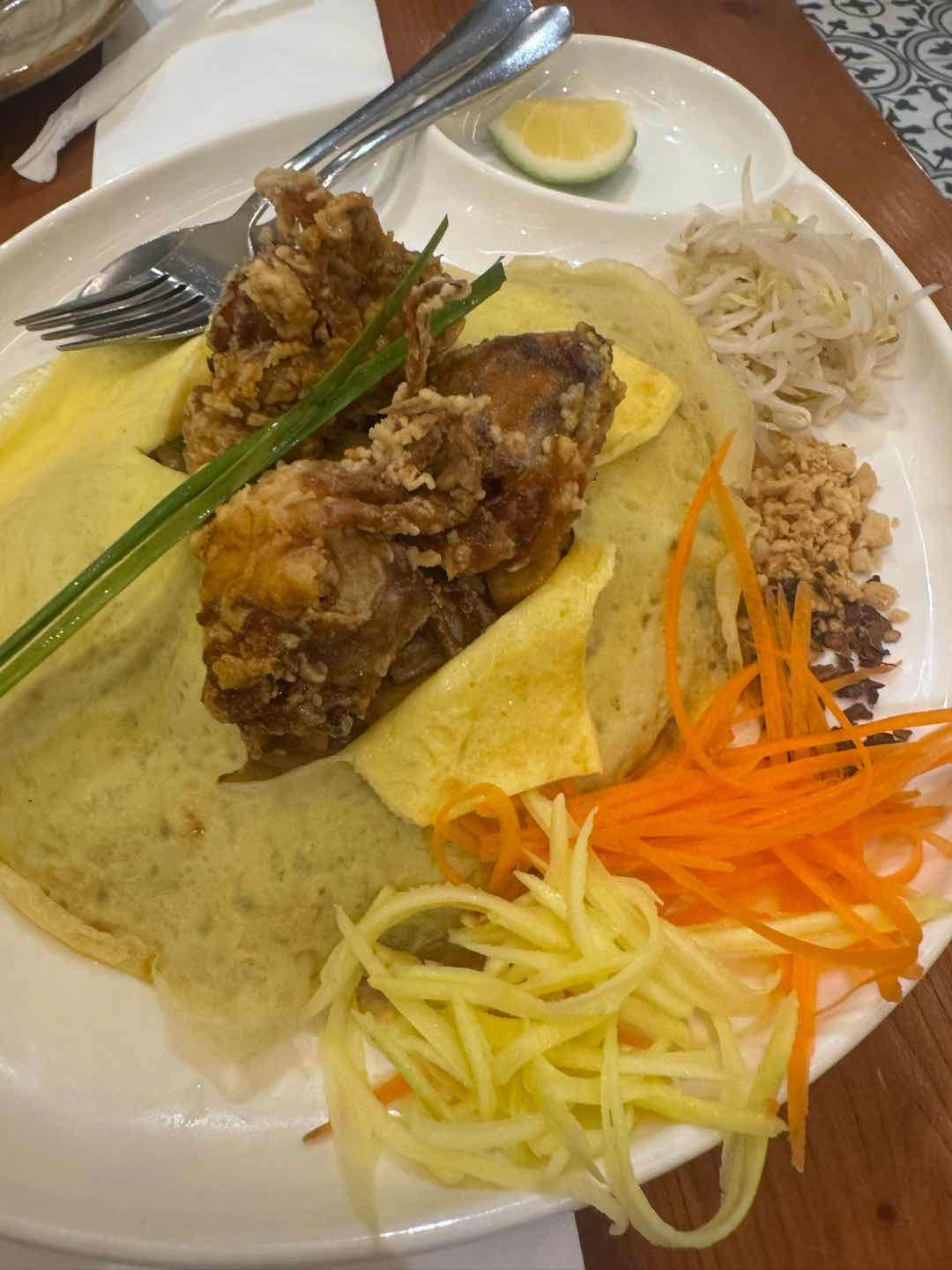 Soft shell crab pad thai