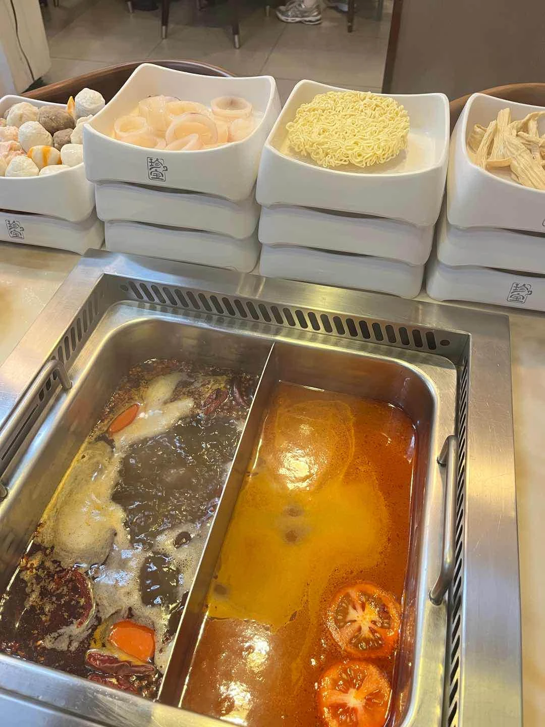 tomato and mild speciality chonqing hotpot