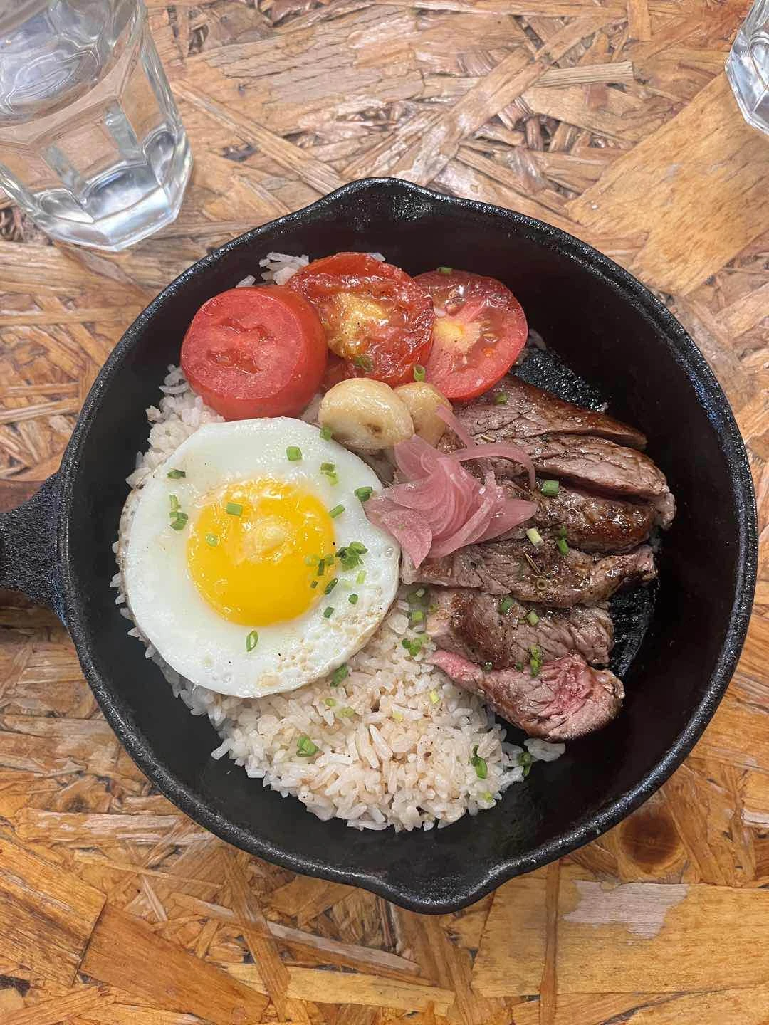 steak  of The Fat Seed Cafe + Roastery