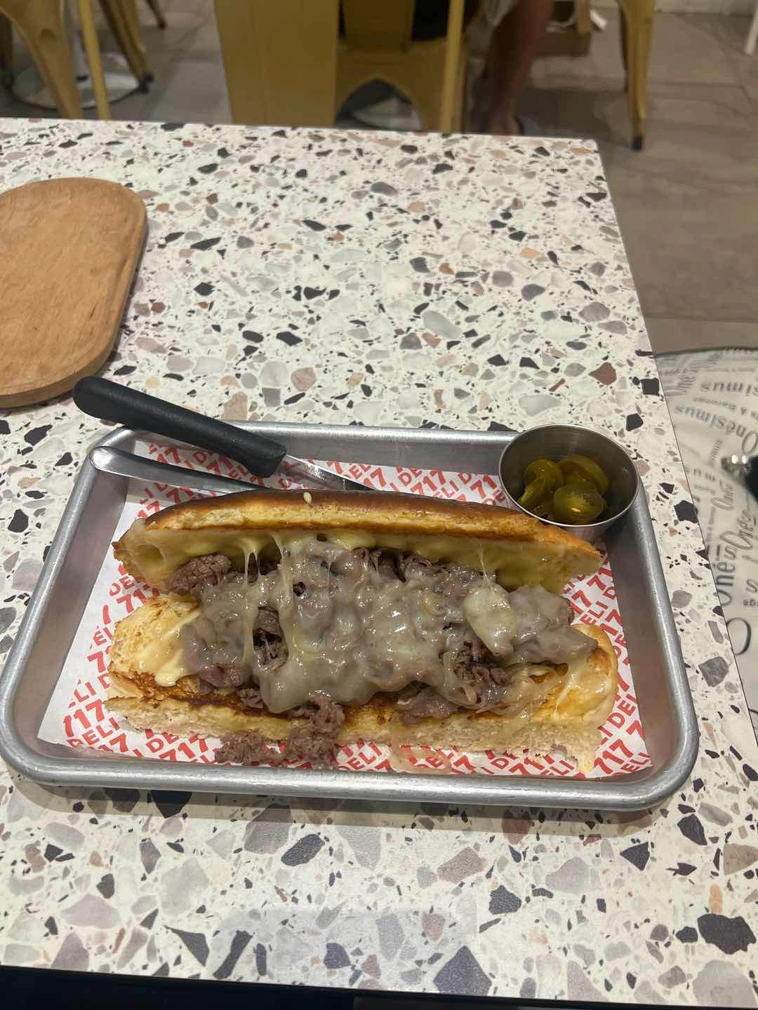 Philly cheesesteak of 717 DELI