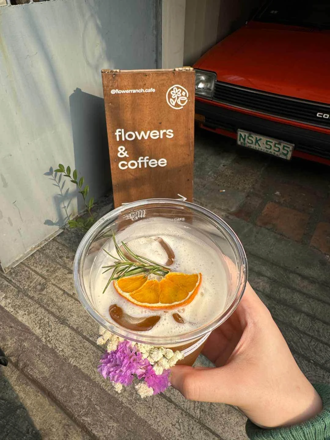 orange masala chai of Saglit by Flower Ranch Cafe