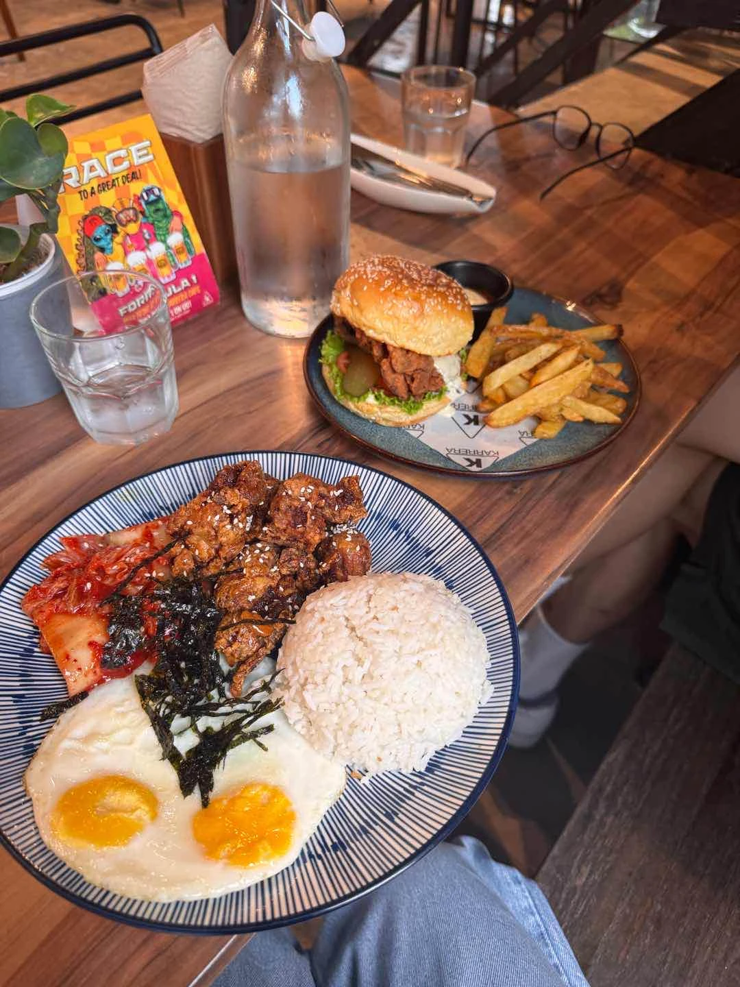 korean fried chicken & chicken sandwich of Karrera Showroom