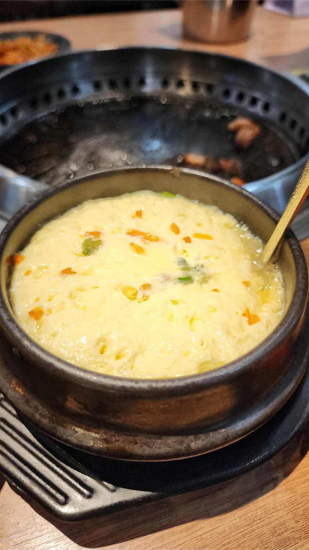 Steamed egg of Soban K-Town Grill 소반 - SM North EDSA, Quezon City