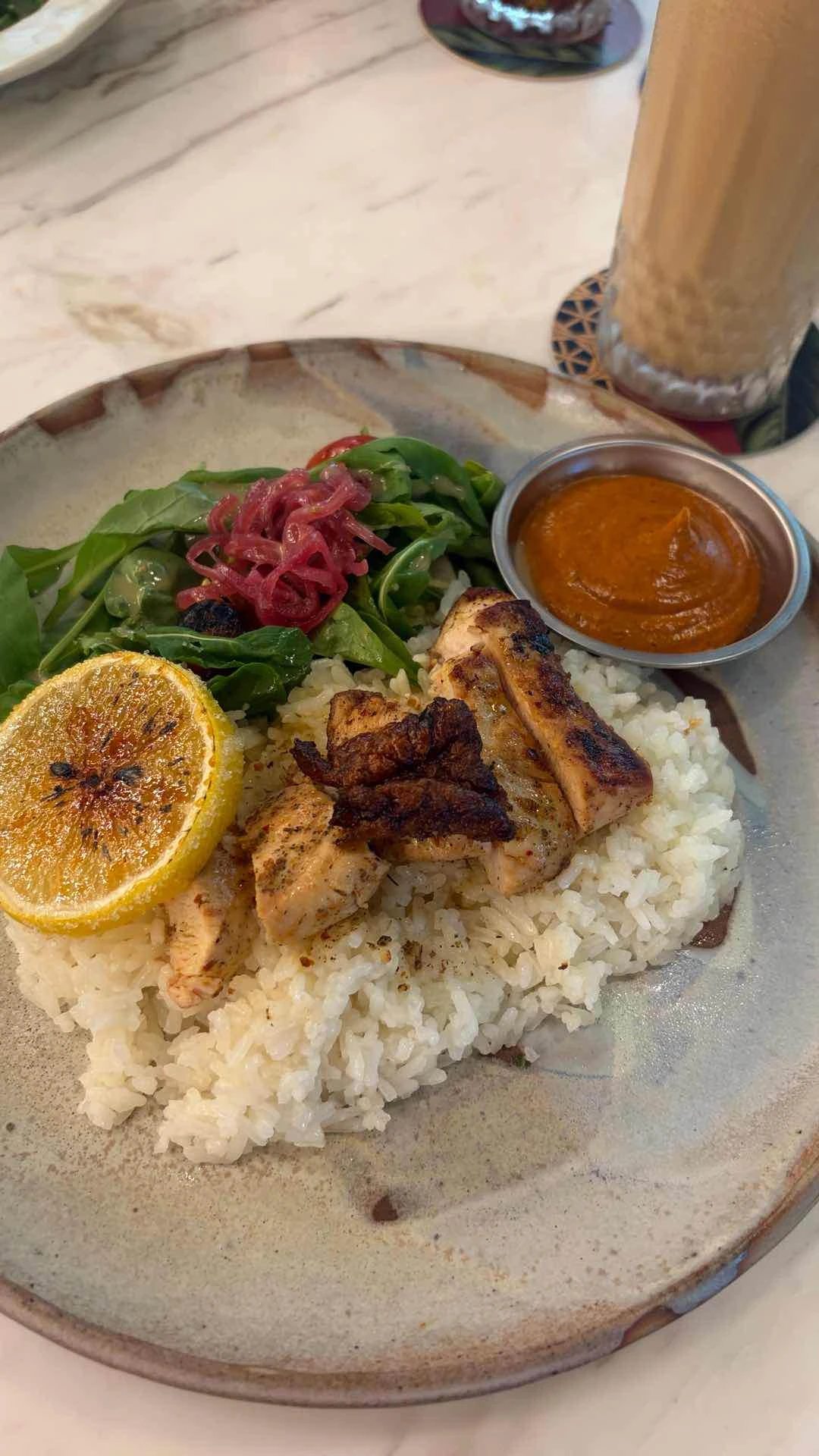 Chicken lunch plate 