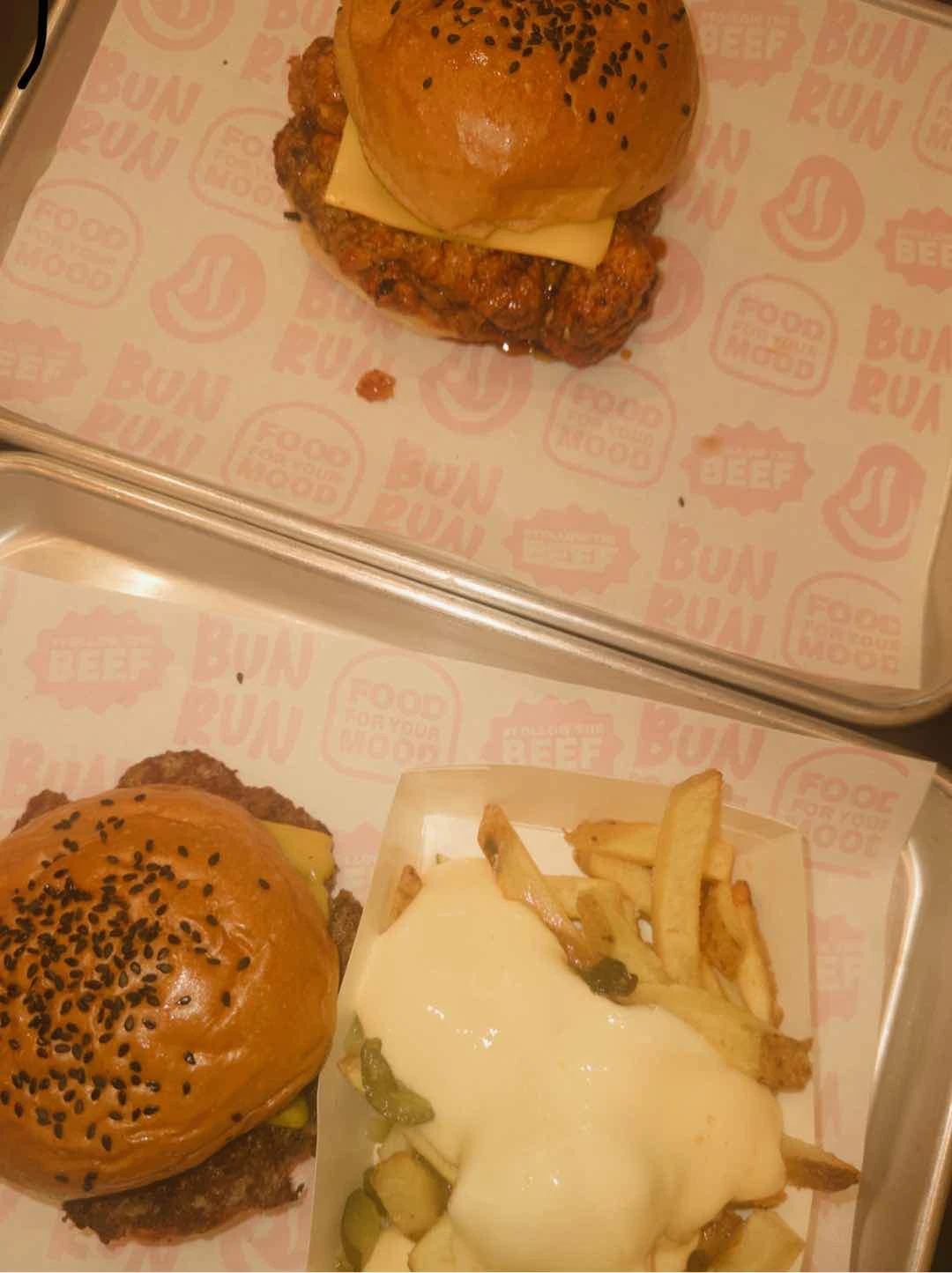 Burger was good, fries a bit underseasoned of Bun Run