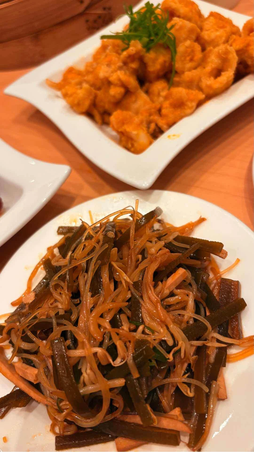 Din Tai Fung House Special and Salted Egg Yolk Squid