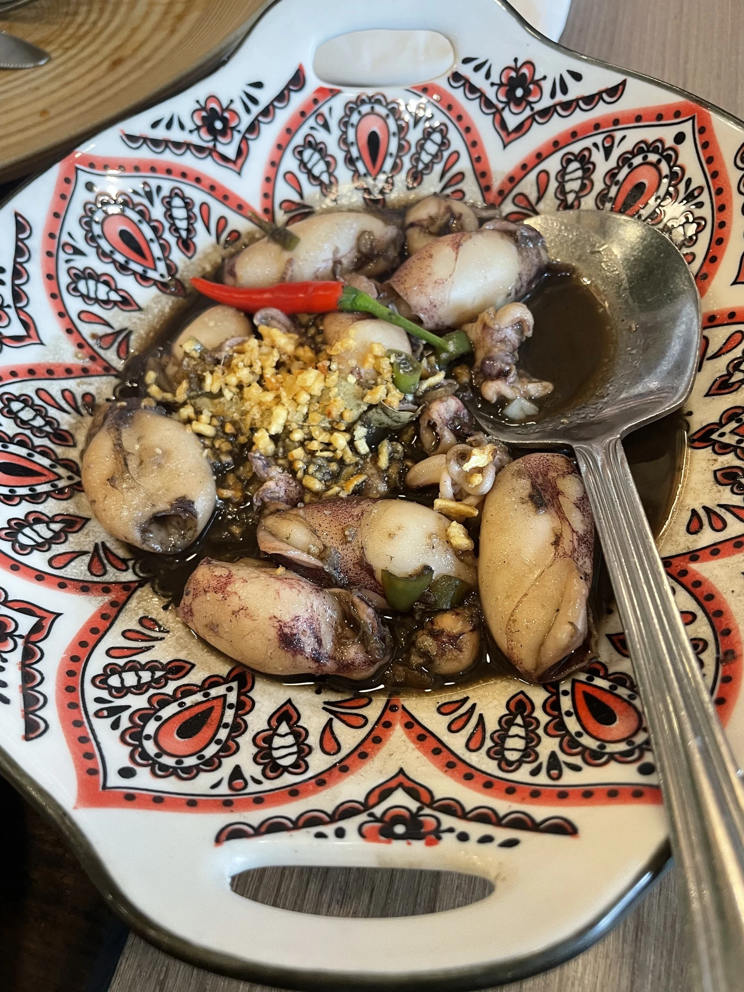 Garlicky Squid Adobo