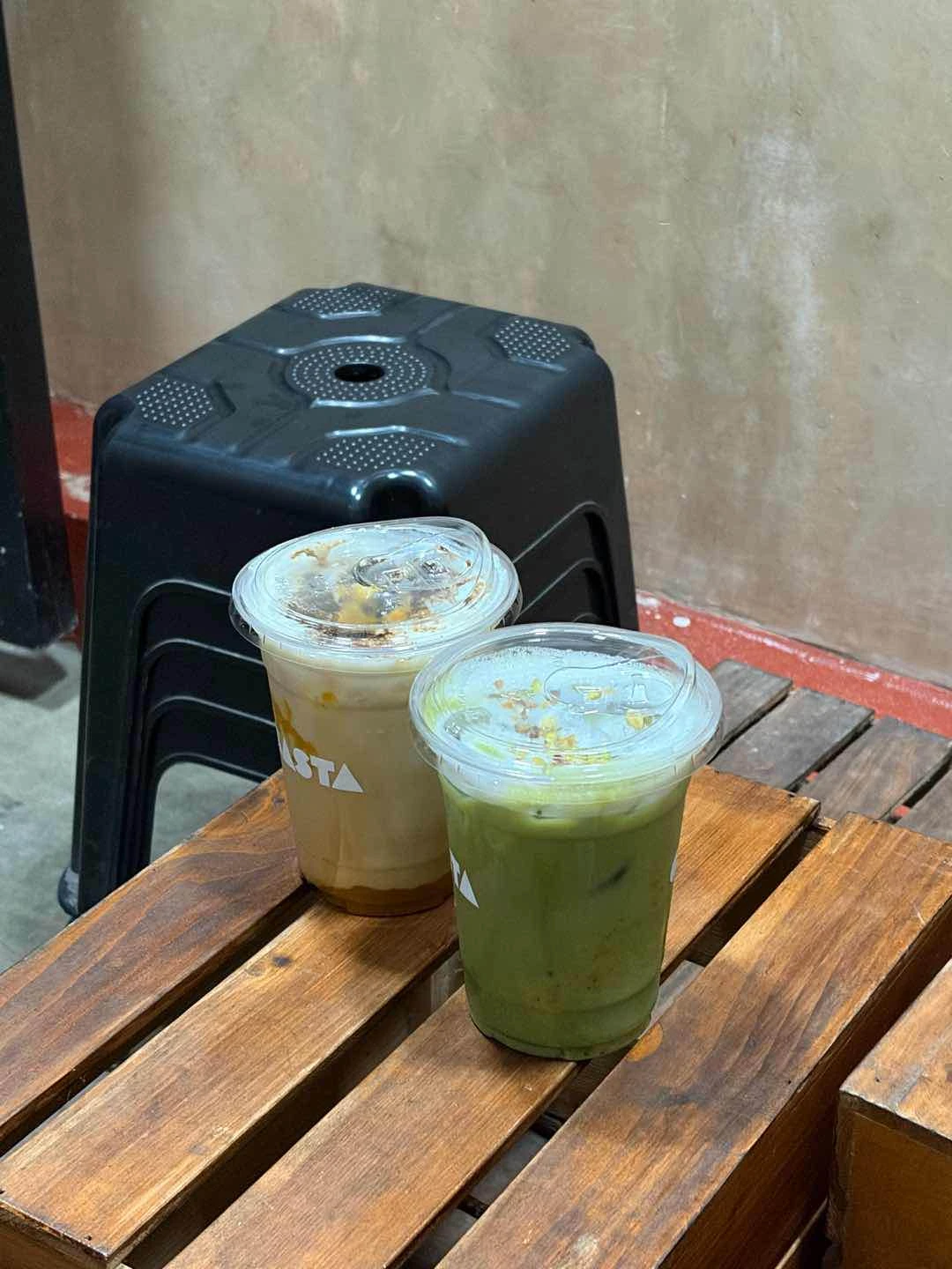 burnt miso latte >>> matcha pistachio by a mile. will def come back to try the laps 