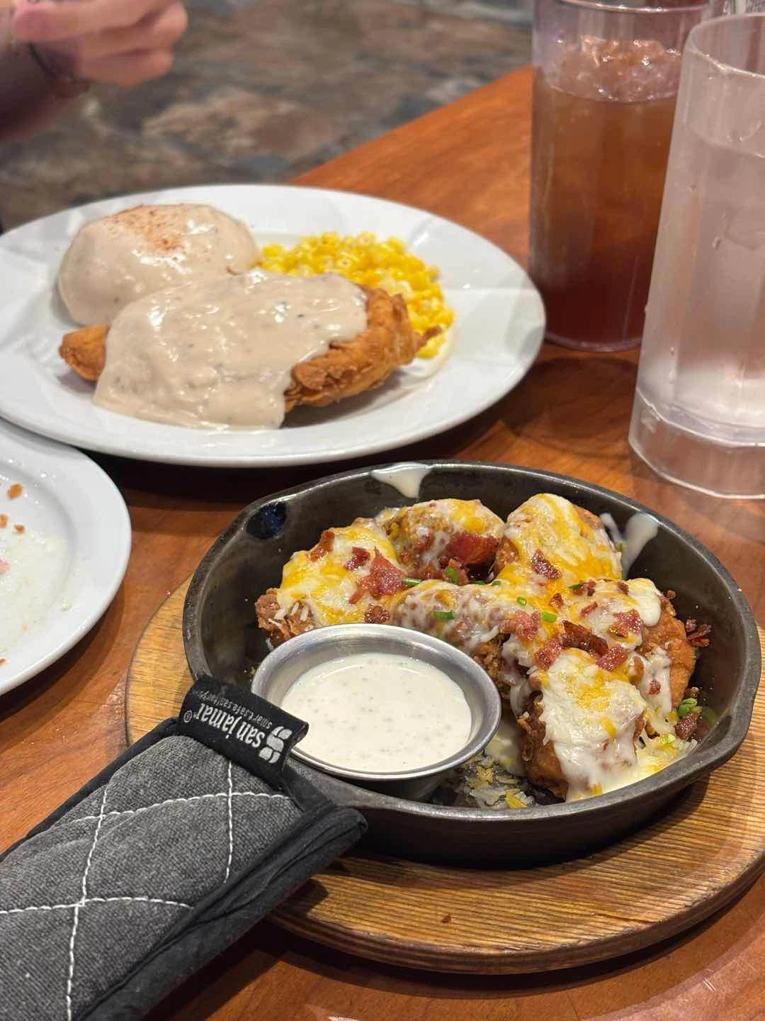 Country-Fried Chicken & Fajitas (Shrimp and Steak)