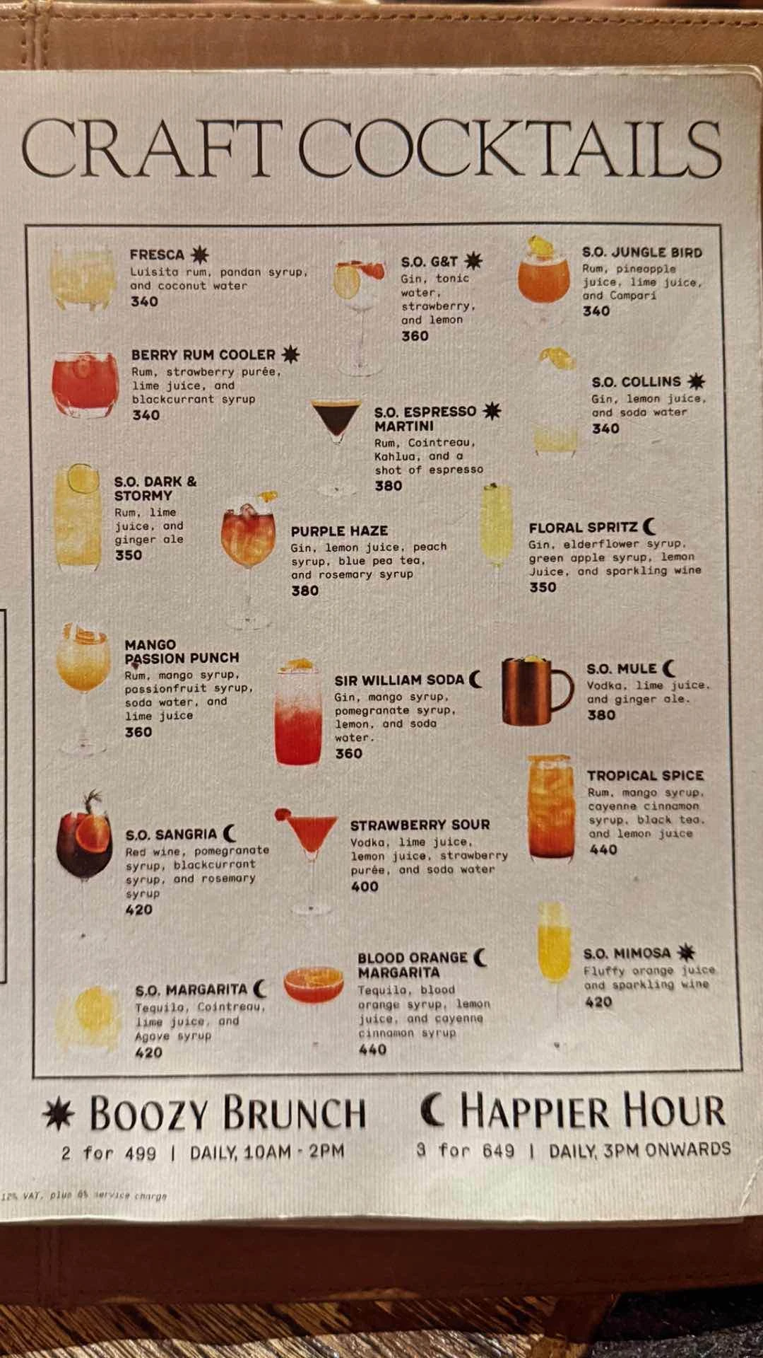 cocktail menu for future ref ;)