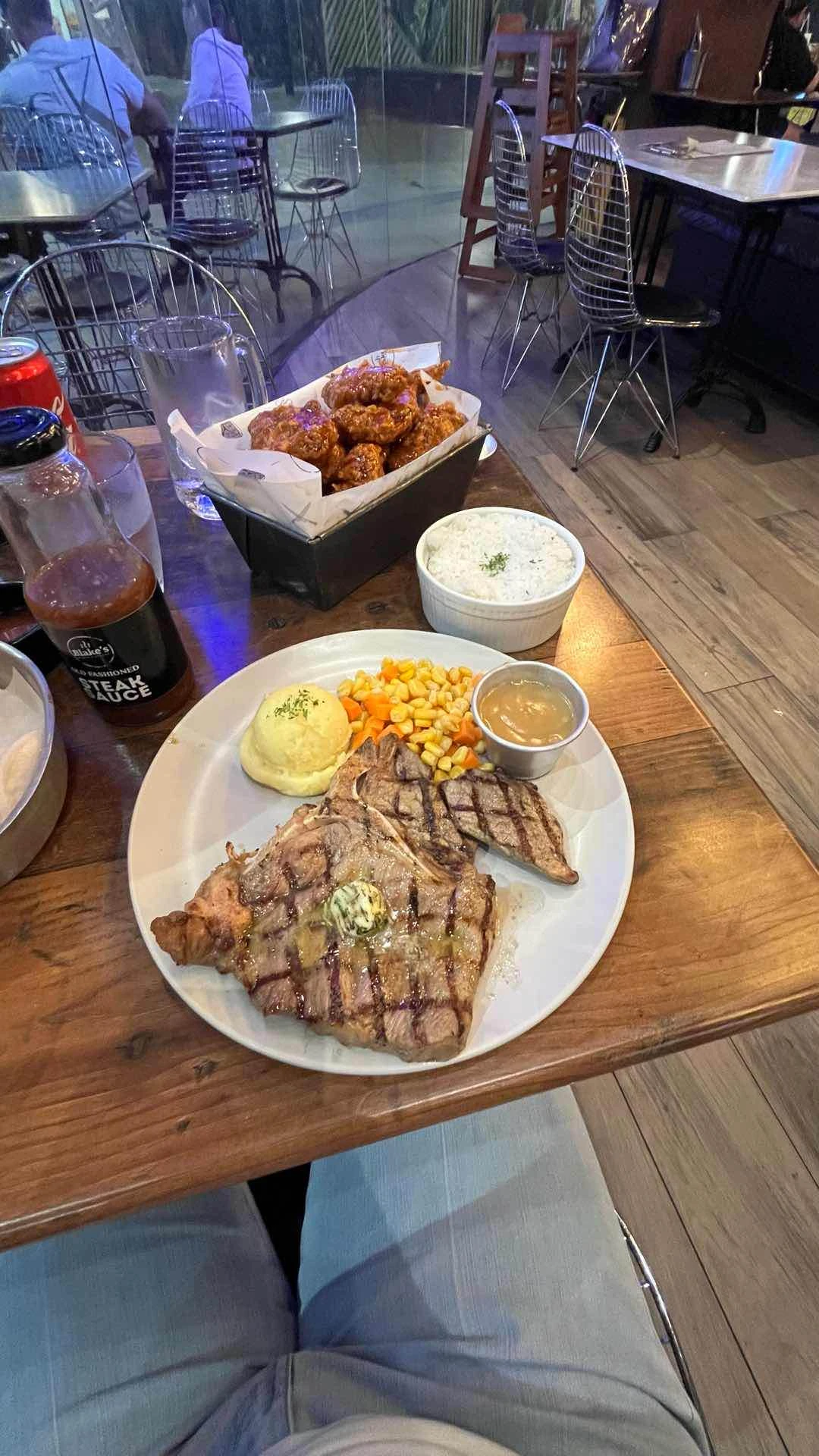 Steak & Buffalo Wings