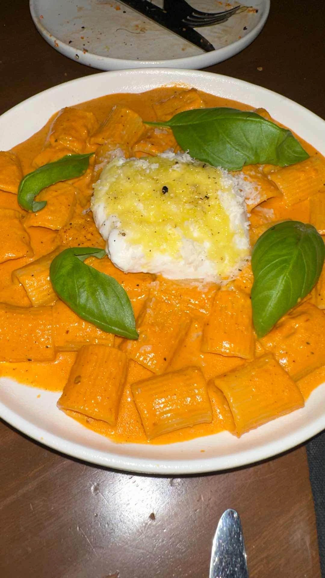 Spicy vodka rigatoni of SEVA
