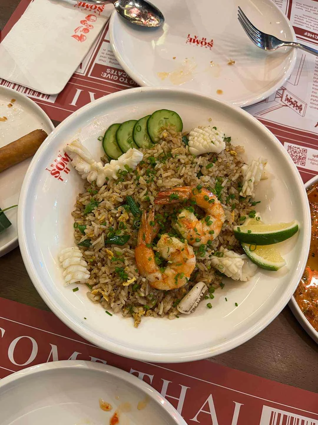 seafood fried rice of Some Thai