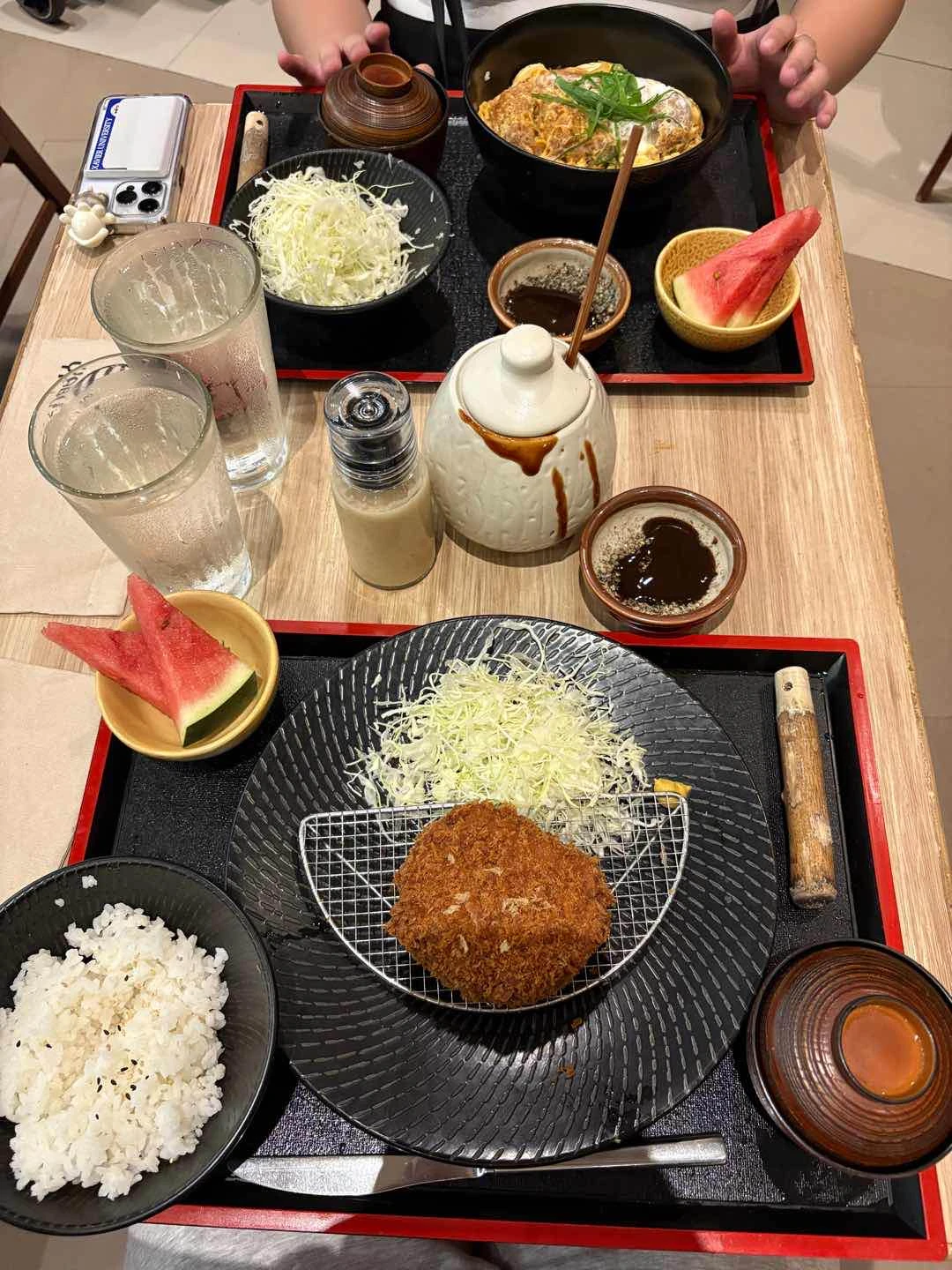 menchi katsu and katsudon 