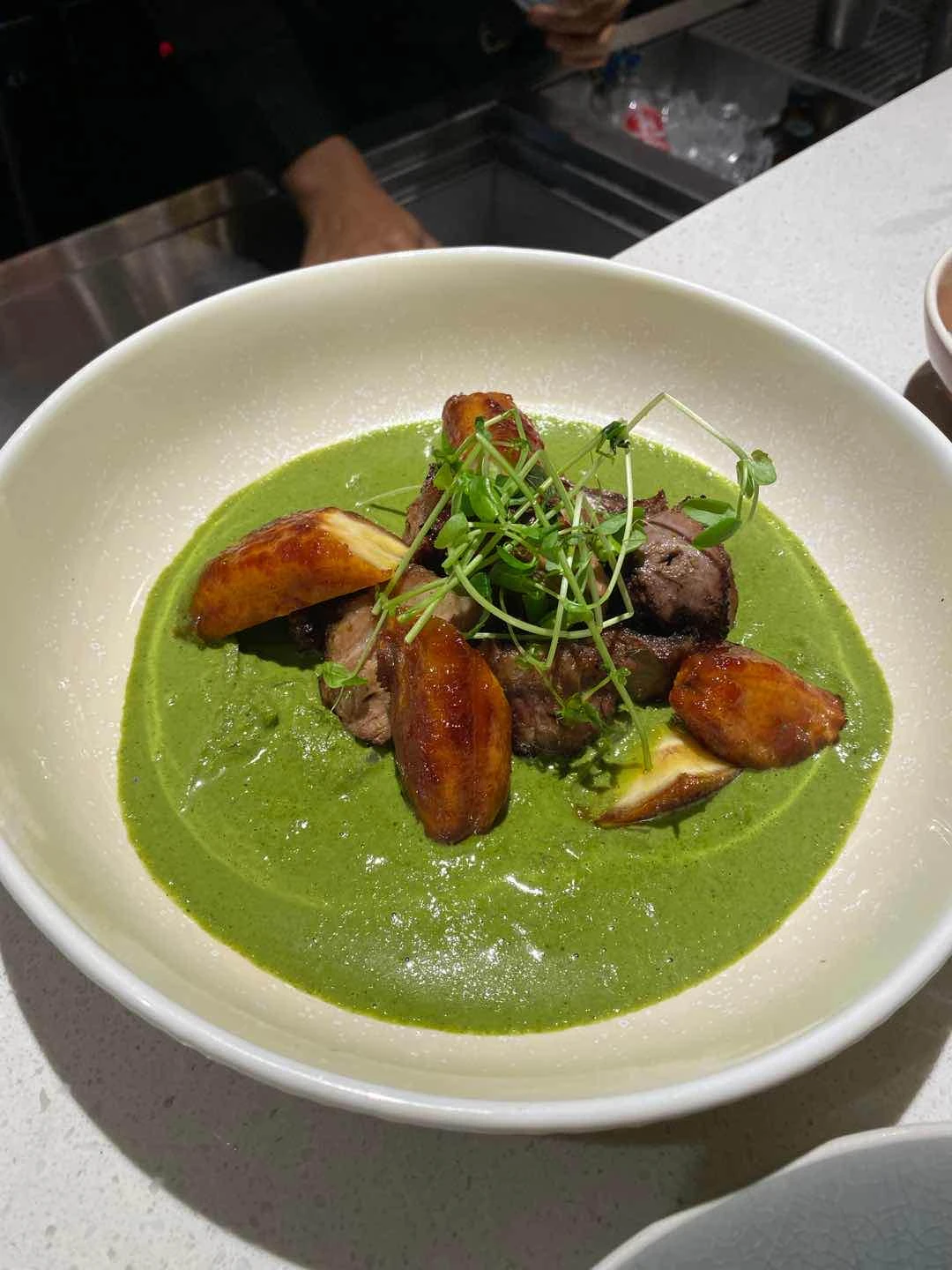 Lamb Green Curry Banana-Q