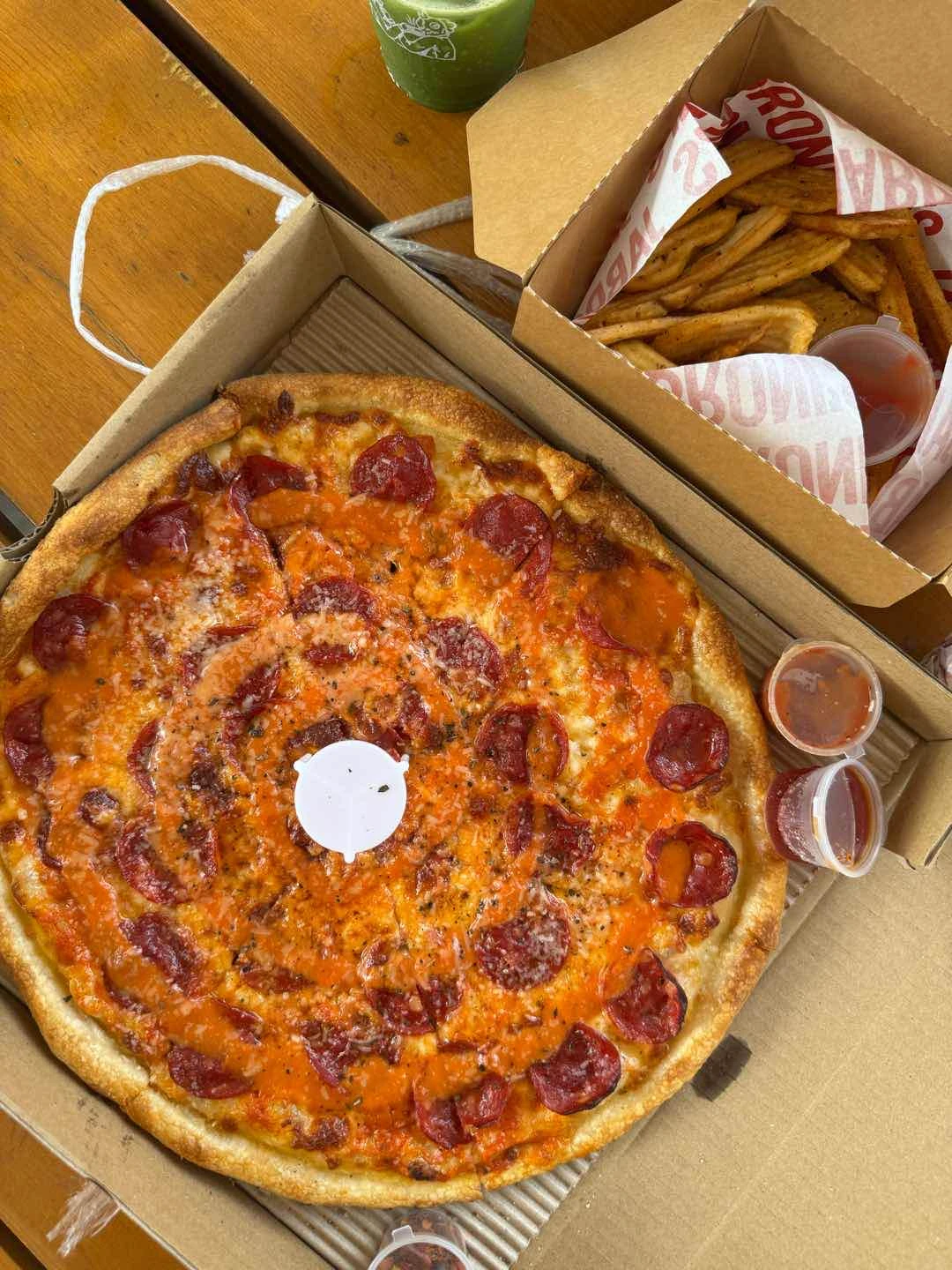 vodka pepperoni and potato ridges