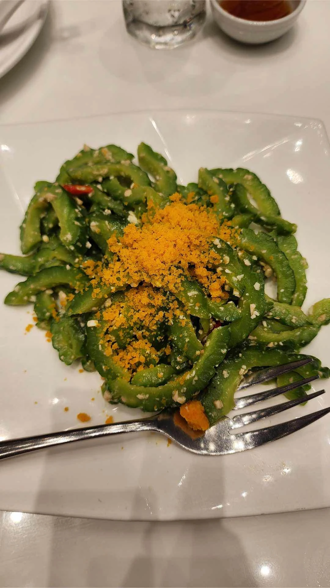 Bitter melon with salted egg
