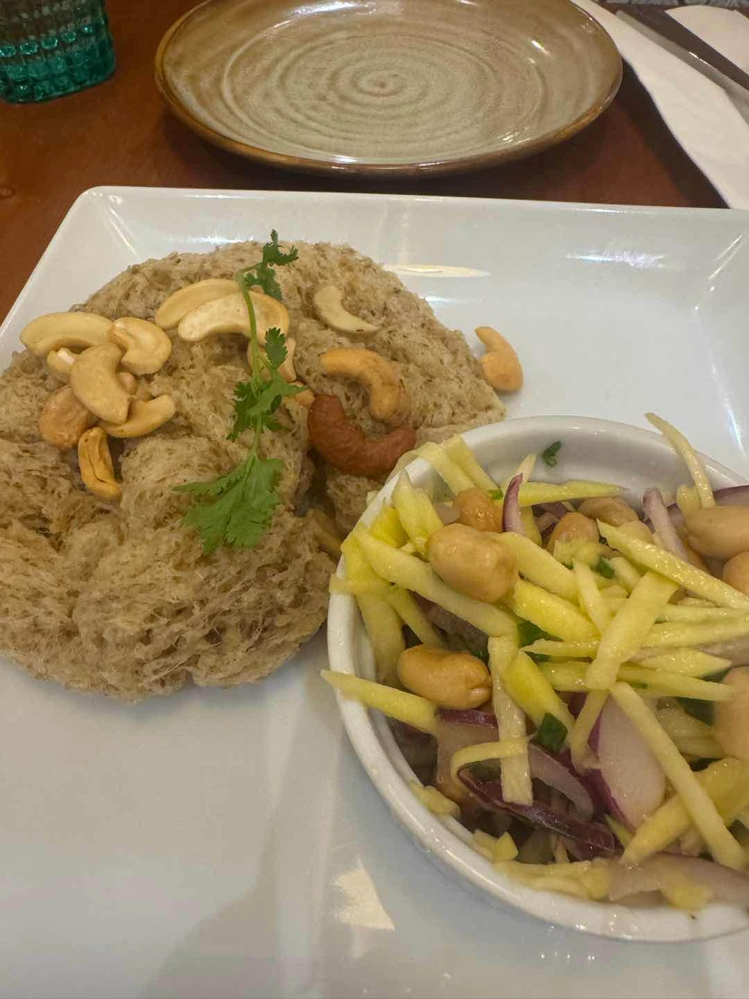 Crispy catfish salad