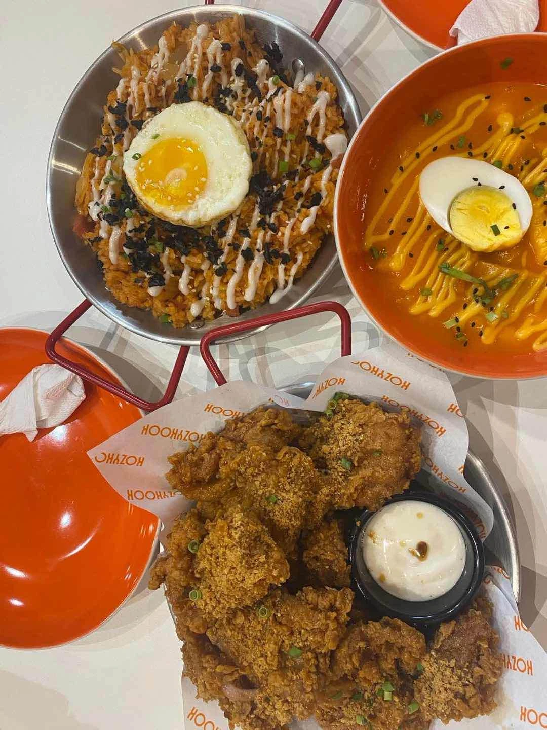 Bibimbap, Tteokbokki, Soy Garlic Chicken