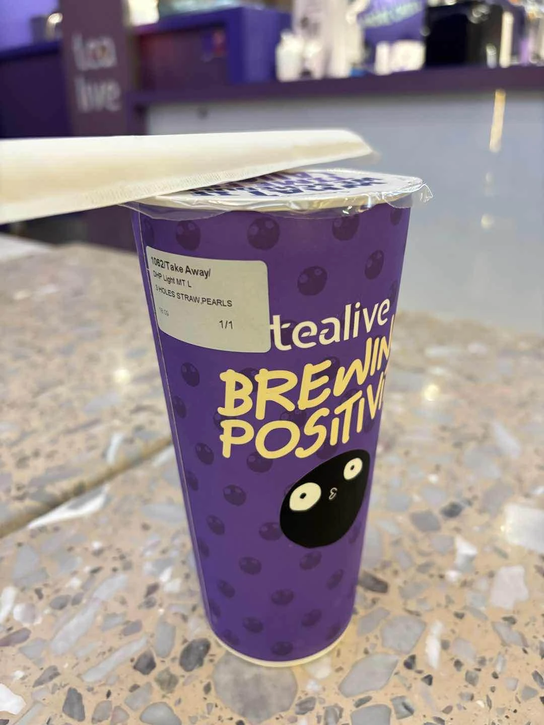 I luv u tealive Da Hong Pao yum yum Pearls are always so good