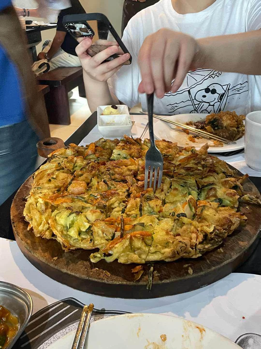 huge ahh pajeon of Leann Tea House