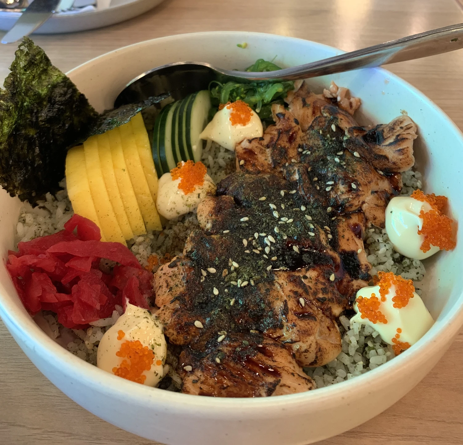 Torched Salmon Poké