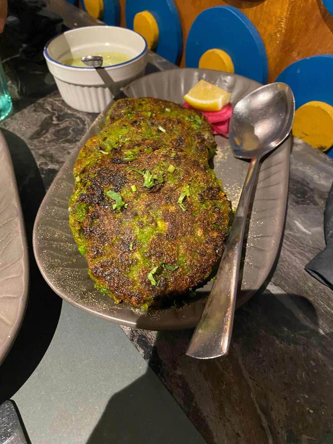 tikki peas with cheese of Mantra Indian Kitchen & Bar