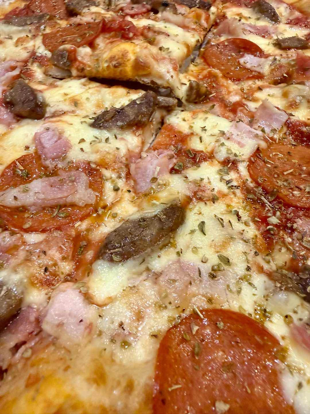 Pizza with hot honey