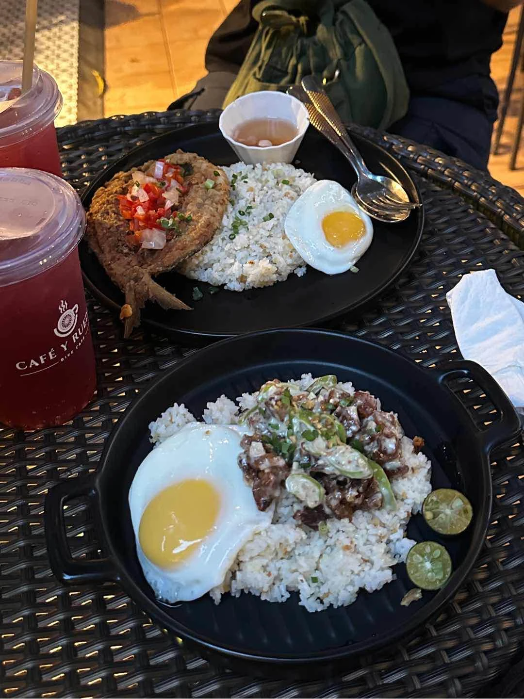 sisigsilog + bangsilog of Cafe Y Ruedas