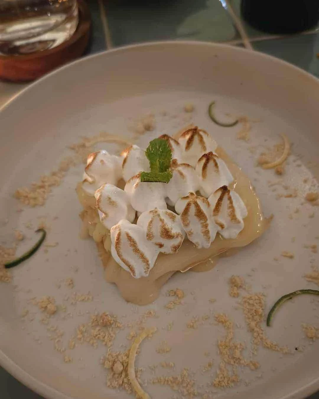 Citrus and meringue millefeuille
